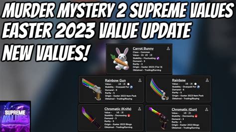 Seers are also categorized as Godly items. . Supreme mm2 values godlys